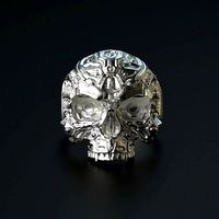 Biomechanical Skull Ring STL | 3D