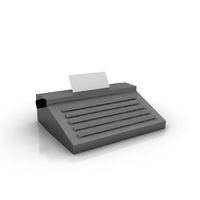 Typewriter 3D Model