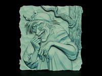 3D panel Witch Baba Yaga | 3D