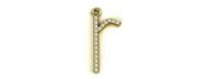 Diamond r Pendant Gold Silver Platinum Luxury Jewelry | 3D