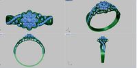 diamond bangle | 3D