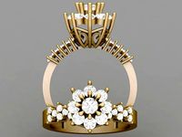 Wedding Ring 3D 0016 print model | 3D