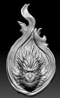 wukong head  | 3D