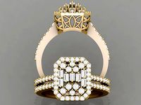 Wedding Ring 3D 0006 print model | 3D