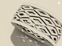 Rhombus ring stl file verified | 3D