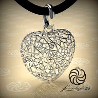 pendant in the shape of a heart | 3D