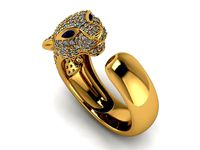 leopard stone ring | 3D