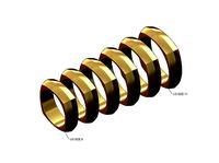 Wide rounded square stacker band US sizes 6to11 | 3D