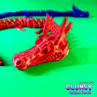 ARTICULATED DRAGON Skeleton 2 variations | 3D