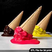 Melting icecream 2 3d printable model | 3D