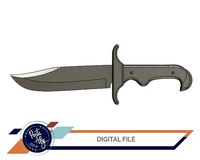 Outlaw Cowboy Cosplay hunting knife 3D print model | 3D