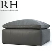 CLOUD TRACK ARM LEATHER OTTOMAN