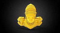 Devotional Lord Balaji Ring rhino matrix | 3D