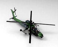 RC Apache Attack Helicopter Design 3D Printer Model | 3D