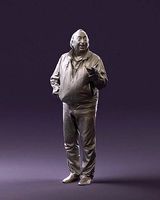 Funny fat man in sprot suit 0798 3D Print Ready | 3D