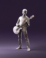 000967 guitarist 3D Print Ready | 3D