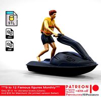 N1 Jetski Driver standing | 3D