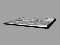 3D Athens Map City Art Landmark Model of Athens Skyline 3D Art | 3D