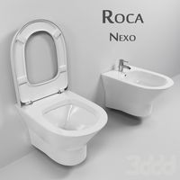 Подвесной унитаз и биде Roca Nexo