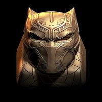 BLACK PANTHER  CHADWICK BOSEMAN  KEYCAPS KEYBOARD | 3D