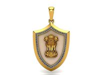 The Ashoka Pendant - Gold | 3D