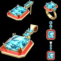 ZICRON STONE SET WAX | 3D