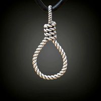 Running knot lasso gallows rope pendant | 3D