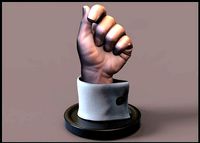 Hand  Business Cards Holder | 3D