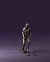 woman in skisuit on skies 1101 3D Print Ready | 3D