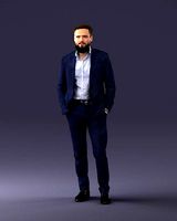 Man in suit 0421-2 3D Print Ready | 3D