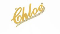 Name pendant Chloe | 3D