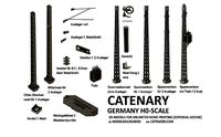 CAT-0003 Catenary Germany H0-scale set 19 items | 3D