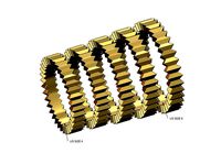 Geometric baguette stacker ring US sizes 4to8 | 3D