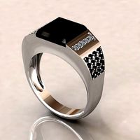 Onix men ring | 3D