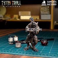 Ratman Crossbowman 01 - Pre-Supported | 3D