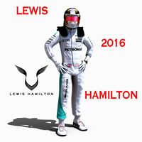 Lewis Hamilton 20163d model