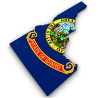 Idaho Political Map3d model