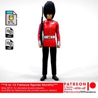 N1 Queens guard or British guard | 3D