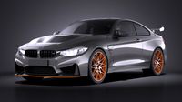 BMW M4 GTS 2016 VRAY3d model