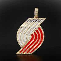 Portland Trailblazers Basketball Chain Pendant  | 3D