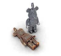BearBrick Pendant Full Diamond 02 | 3D