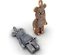 BearBrick Full Diamonds Pendant 01 | 3D