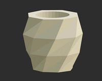 Geometrical Paterned Vase | 3D