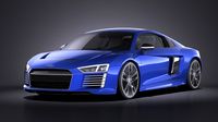 Audi R8 e-tron 2016 VRAY3d model