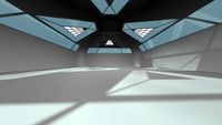 Empty Modern Hangar Building3d model