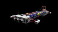 Heavy SciFi Cargo Freighter3d model