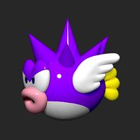 Mario Spiny Cheep Cheep Fish | 3D