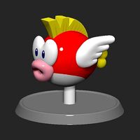 Mario Cheep Cheep Fish Based | 3D