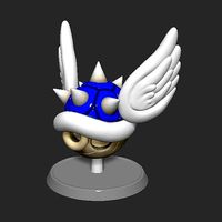 Mario Tortoise Shell with Spiny and Wings Based | 3D