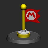 Checkpoint Flag Mario Based | 3D